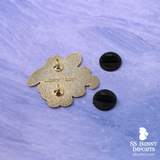 Aquarius bunny horoscope hard enamel pin