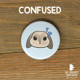 Lop bunny emote pinback buttons