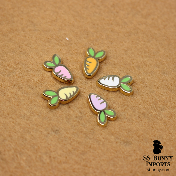 Mini carrot hard enamel pins