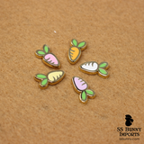 Mini carrot hard enamel pins