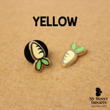 Mini carrot hard enamel pins