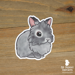 Chinchilla lionhead sticker