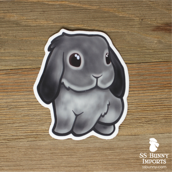 Chinchilla lop rabbit sticker