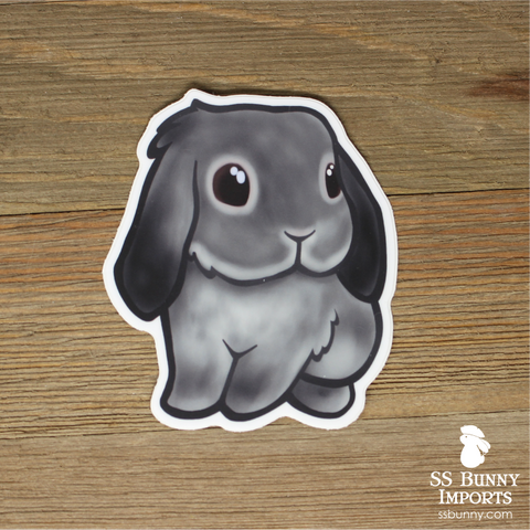 Chinchilla lop rabbit sticker
