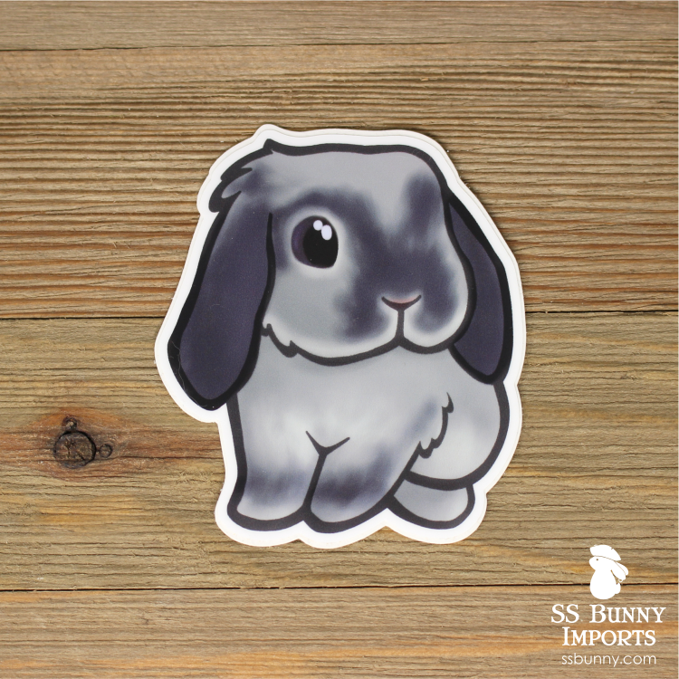 Smoke pearl marten lop bunny sticker – SS Bunny Imports
