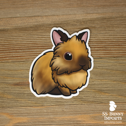 Chocolate tort lionhead sticker