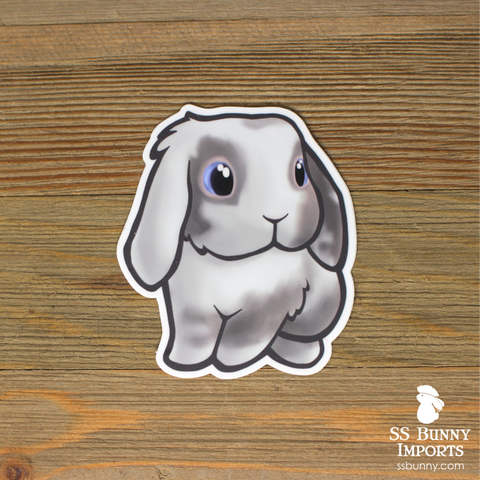 Vienna-marked fawn lop rabbit sticker - Mochi