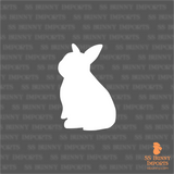 Baby bunny silhouette decal