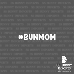 #BUNMOM hashtag decal