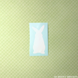 Curious rabbit silhouette decal