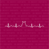 Dwarf bunny heartbeat decal