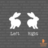 Flemish Giant silhouette decal
