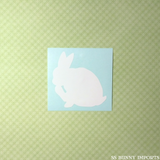 Grooming rabbit silhouette decal