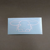 Peeking helicopter lop decal