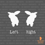 Helicopter bunny silhouette decal