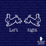 Jumping rabbit decal