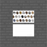 Lop bunny pattern luggage tag