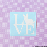Bunny love decal