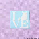 Lionhead bunny love decal