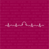 Lop bunny heartbeat decal