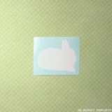 Polish dwarf rabbit silhouette decal