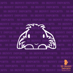 Peeking lionhead lop decal