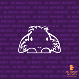 Peeking lionhead lop decal