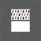 Bunny pattern luggage tag