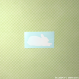 Sphinx rabbit silhouette decal