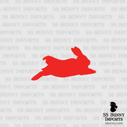 Superbunny silhouette decal