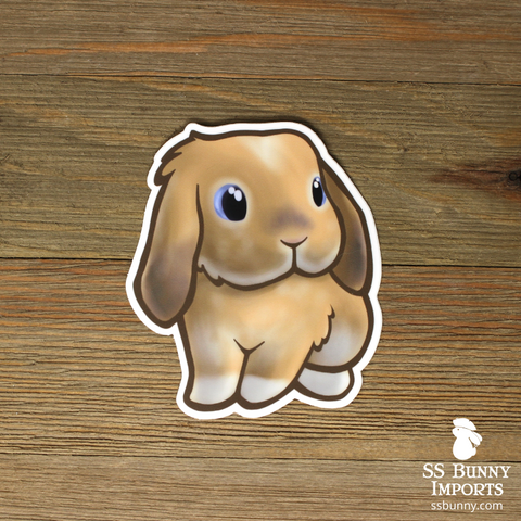 VM cream lop rabbit sticker - Corina