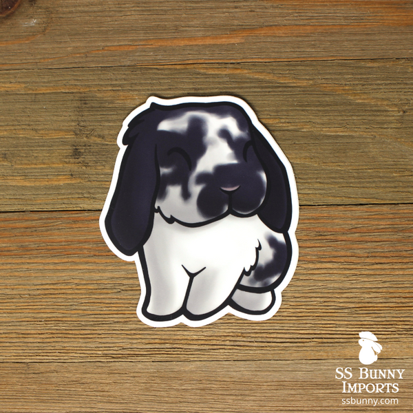Broken blue lop rabbit sticker - Eeyore