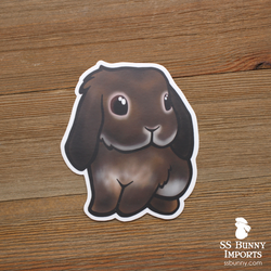 Agouti lop rabbit sticker