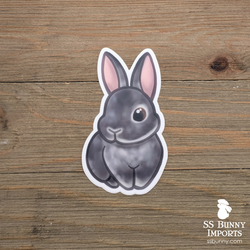 Chinchilla rabbit sticker