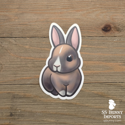 Vienna-marked blue tort rabbit sticker - Jameson