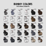 Custom bunny tags - set of 2, existing rabbit designs