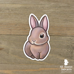 Lilac agouti rabbit sticker
