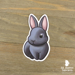 Blue rabbit sticker