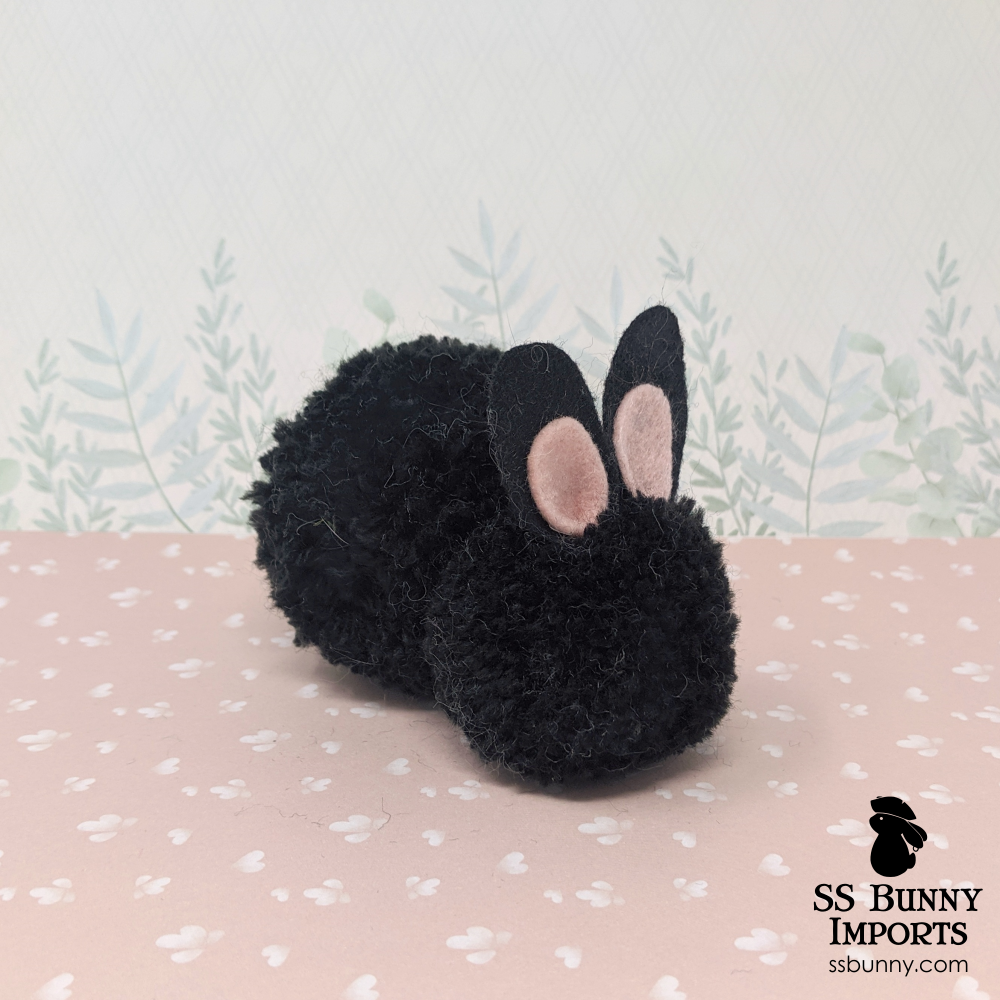 Black pom pom bunny – SS Bunny Imports