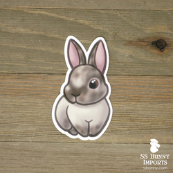 Smutty sallander rabbit sticker