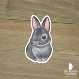 Custom 5x radar-eared rabbit vinyl stickers