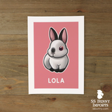Single bunny print - customized color