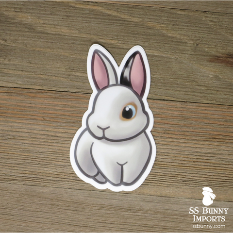 Charlie Vienna-marked Japanese harlequin bunny sticker
