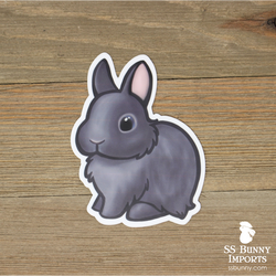 Blue dwarf bunny sticker