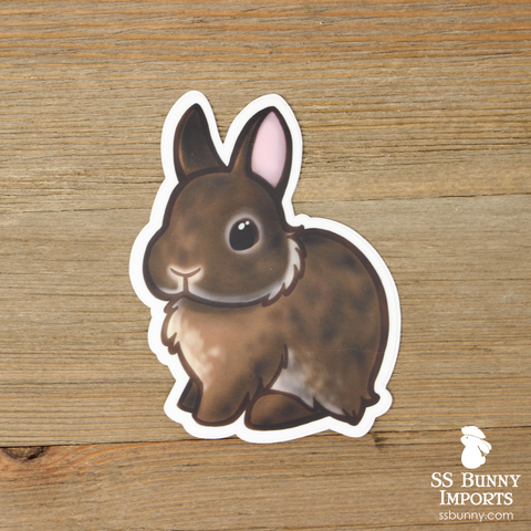 Agouti dwarf bunny sticker