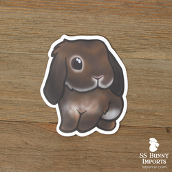 Agouti lop rabbit sticker