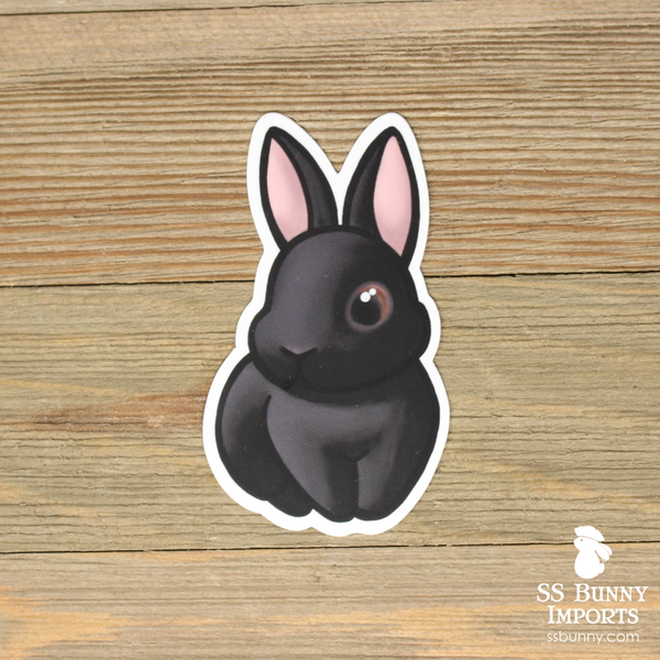 Black rabbit sticker – SS Bunny Imports