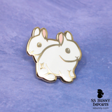 Gemini bunny horoscope hard enamel pin