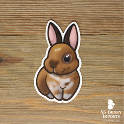 Blanket tricolor rabbit sticker - Winston