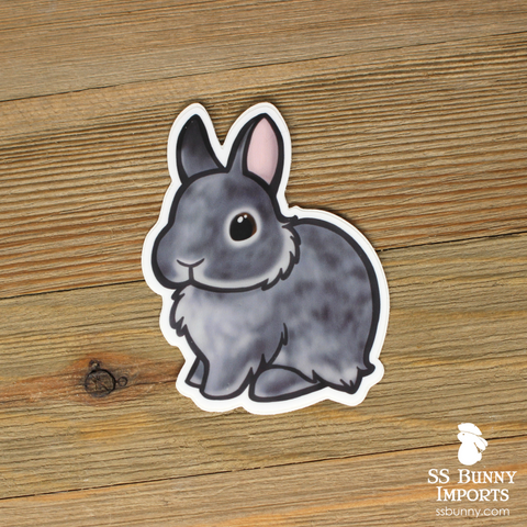 Chinchilla dwarf bunny sticker